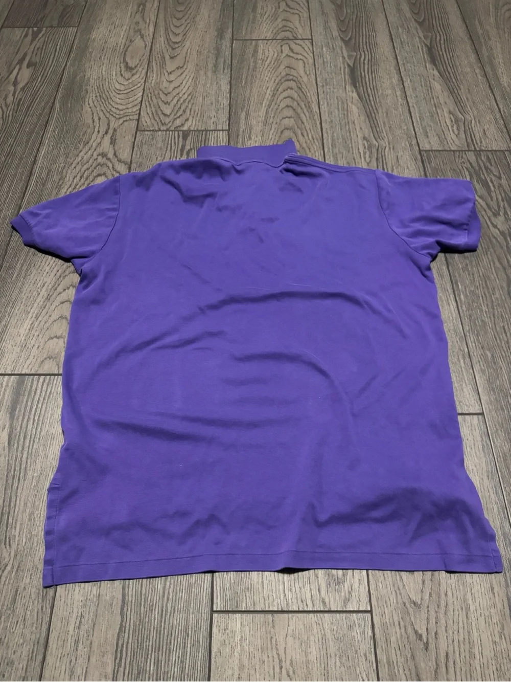 Polo Ralph Lauren Mens Purple Short Sleeve Polo Shirt Yellow Pony Logo Size L